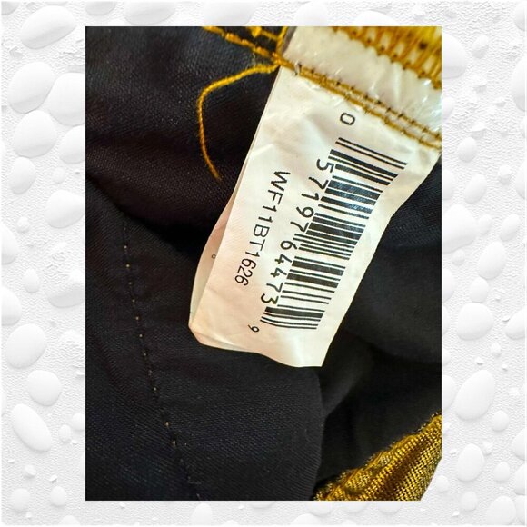 STUNNING JOE FRESH Black/Gold Coated Metallic Slim Jeans - Size 30" - Picture 8 of 10